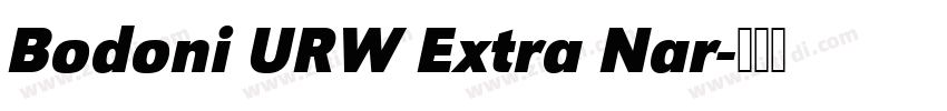 Bodoni URW Extra Nar字体转换